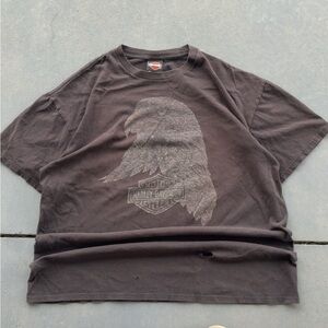 Men's Black Eagle Harley Davidson T-Shirt